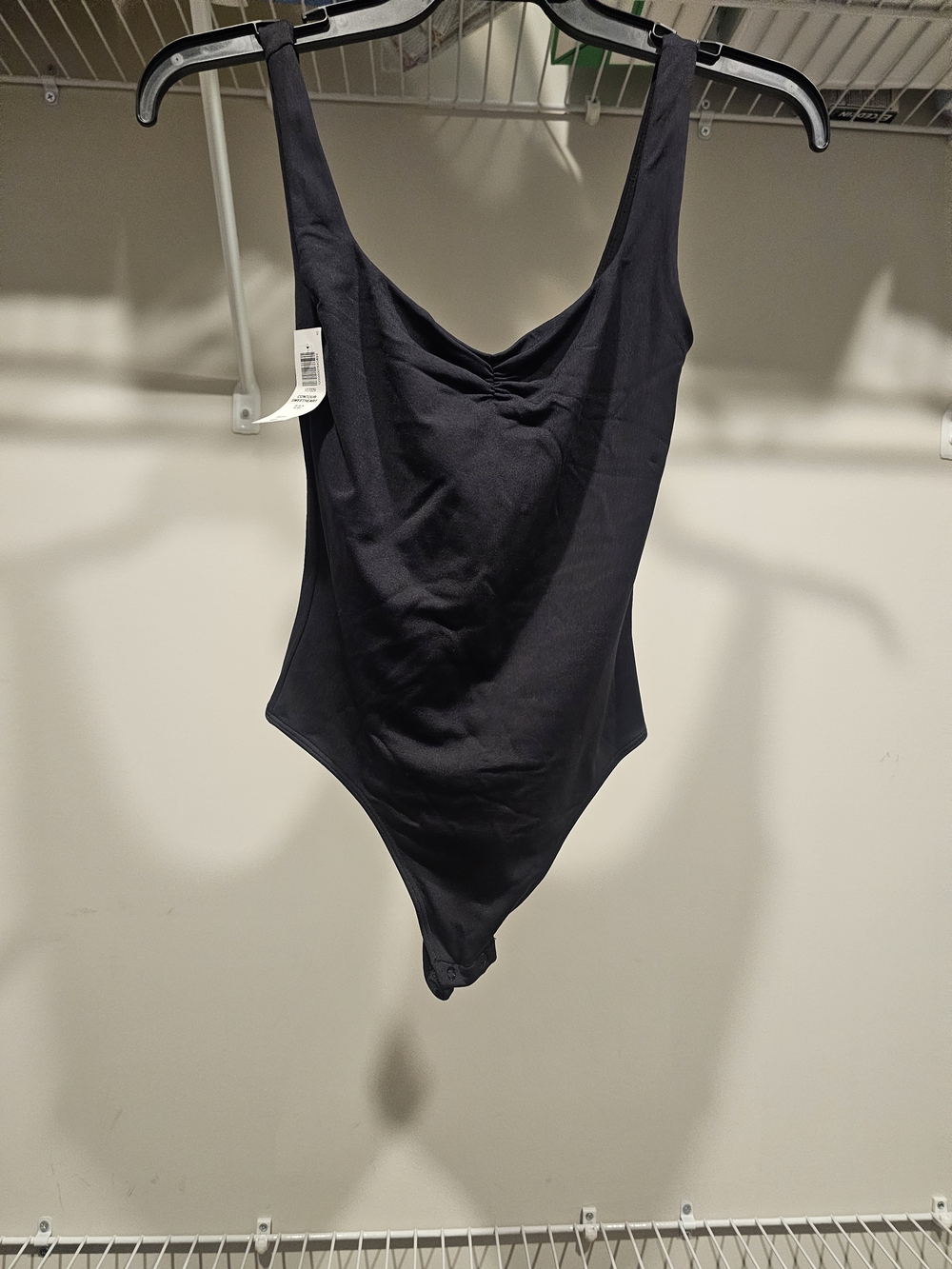 Babaton Black Scoop-Neck Bandeau Bodysuit
